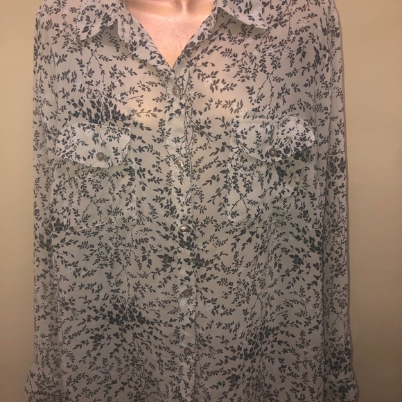 Evan picone snakeskin button dress blouse size 1X - Picture 1 of 9